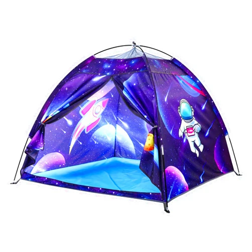 BLINWORLD Space World Kids Play TentSpaceship Tent for Kids, Foldable Pop Up Indoor Outdoor Party Spaceship Playhouse Tent Toy for Boys Girls-47 * 47 * 41 (Dark Purple)
