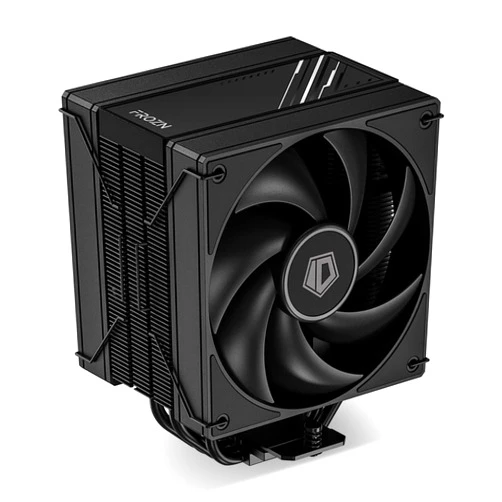 ID-COOLING FROZN A410 DK CPU Cooler, All-Black Layout Single Tower with 2x120mm FDB Fans in a Push-Pull Configuration, Noninterference with RAM, Compatible with Intel and AMD Latest Sockets