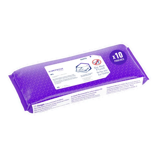 Kimtech 06070 W4 PreSat Alcohol Wipers, 70% IPA, 9 x 11, White, 40 per Pack (Case of 10)
