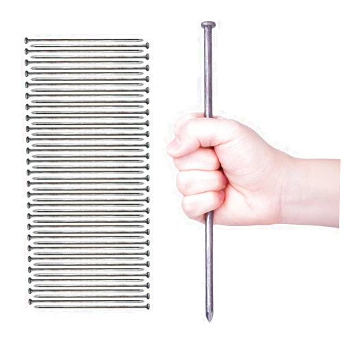 HOT SEAL Landscape Spikes 10 Inch 50 Counts Metal Landscape Edging Anchoring Spikes, Heavy Duty Nails for Artificial Turf Spike, Paver Edging, Timber Carpentry, Weed Barrier, Tent Pegs, More