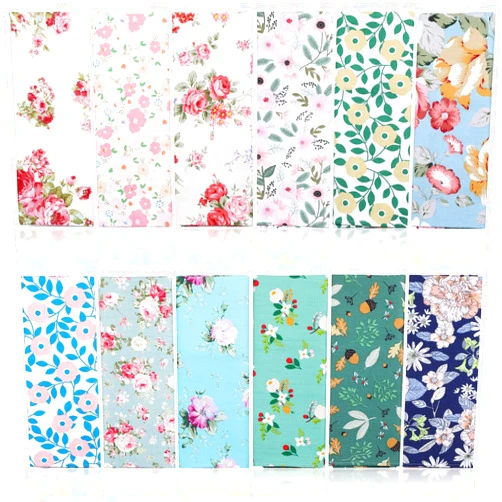 Tatuo 24 Pcs Cotton Napkins Cloth Napkins 15 x 15 Inch Floral Napkins Dinner Napkins Washable for Family Dining Cocktail Parties Wedding Kitchen Dining Room Table(Lovely Flowers)