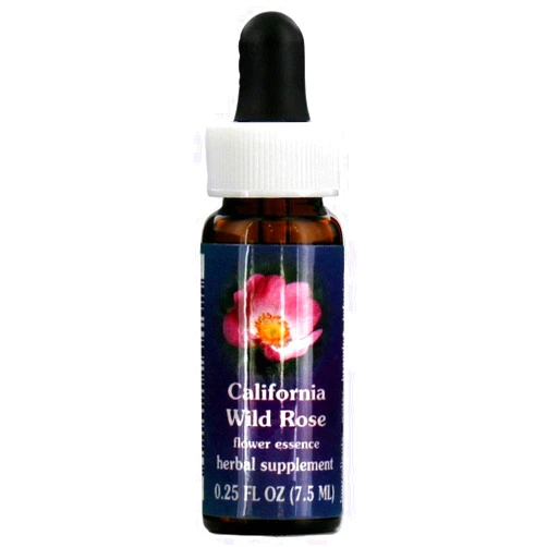 Flower Essence Services California Wild Rose Dropper Herbal Supplements, 0.25 Ounce
