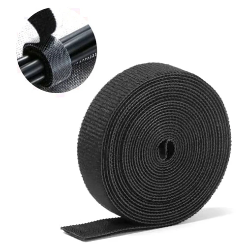 Brolantizeler 82 ft x 1/2 inch Reusable Wire Management Roll, Nylon Fastening Cable Ties Straps, Double Sided Hook and Loop Tape for Home, Office, Electrical Cords
