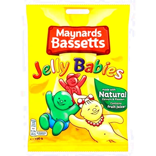 Cadbury Maynards Bassetts Jelly Babies Sweets Bag 165g