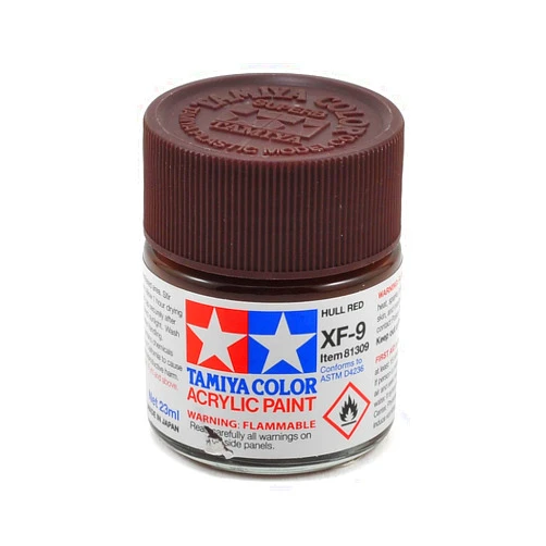 Tamiya Acrylic XF9 Hull Red 23ml Bottle