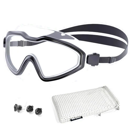 COOLOO Swim Goggles, Wide View No Leaking Swimming Goggles, Anti-fog & Anti-UV Fashion Swim Goggles for Adult Men Women Youth