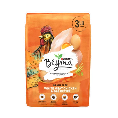 Beyond Purina Beyond Grain Free White Meat Chicken & Egg Recipe Adult Dry Cat Food, 3 LB