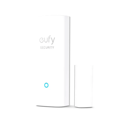 eufy Security Entry Sensor, Detects Opened and Closed Doors or Windows, Door Monitoring, Sends Alerts, Triggers Siren, 2-Year Battery Life, Indoor Use Only, Requires HomeBase, 24/7 Monitoring Optional