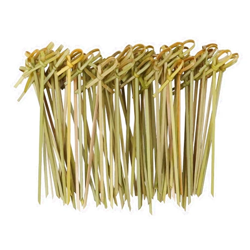 KTOJOY 100 Pcs Cocktail Picks 4.7 Inch Bamboo Skewers for Appetizers, Natural Bamboo Knot Skewers for Party Drinks Food Fruit Charcuterie Boards Accessories