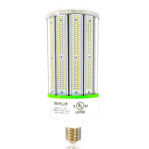 GEPLAD UL Listed 400W LED Corn Cob Light Bulb, E39 Mogul Base Bulbs, 5000K Daylight 56,000LM(Eqv.1,200w Mh/Hps/Hid), for Street, Shop,Warehouse,Park lot Lighting(Non-Dimmable)