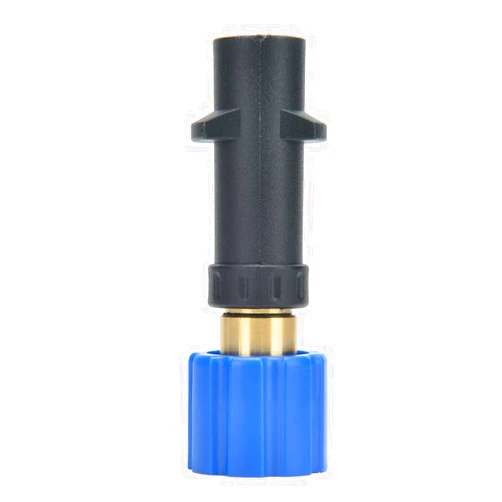 MJJC Foam Cannon Connector (Compatible with S and Pro Since V2.0) (Compatible with Karcher’s K2/K3/K4/K5/K6/K7 Connection(Blue Color Version))