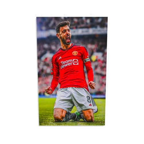 ZHENGZO Bruno Fernandes Famous Men's Soccer Player Artist Residence Poster Decorative Painting Canvas Wall Art Living Rooms Bedroom Painting 24x36inch(60x90cm)