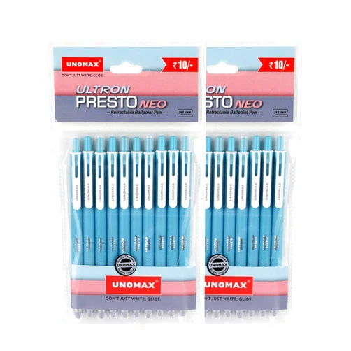 Unomax Ultron Presto Neo RT Ball Pen(Pack of 20) (Blue)