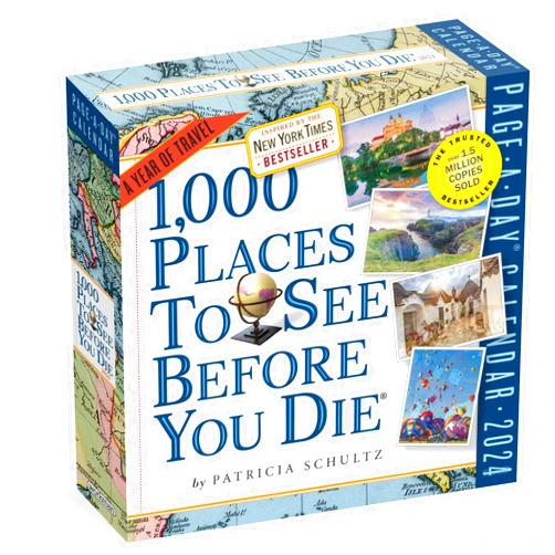 Workman Calendars,Patricia Schultz 1,000 Places to See Before You Die Page-A-Day Calendar 2024: A Year of Travel