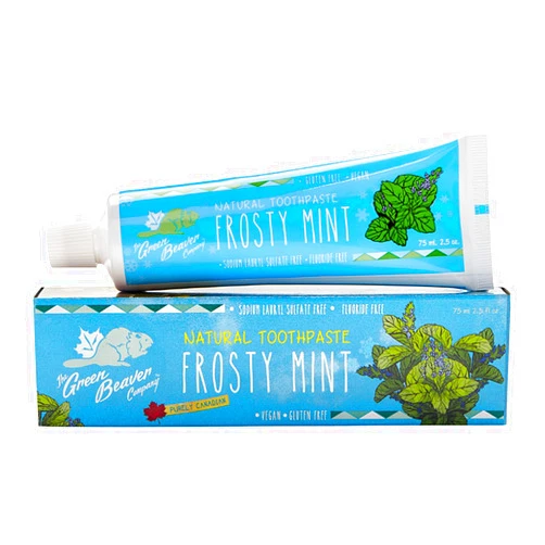 The Green Beaver Company Green Beaver Toothpaste, Frosty Mint, 2.5 Ounce