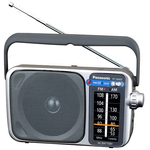 Panasonic RF-2400 AM/FM Radio, Silver