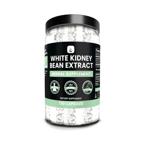 PURE ORIGINAL INGREDIENTS White Kidney Bean Extract (730 Capsules) No Magnesium Or Rice Fillers, Always Pure, Lab Verified