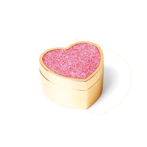 Kate Spade New York 897453 Sitting Pretty Pink Glitter Heart Box
