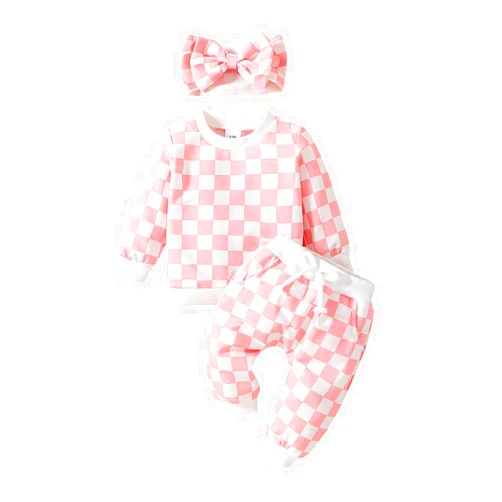 Abbence Baby Girl Sweatshirt Clothes Pants Set Joggers Toddler Fall Outfit Infant Sweatsuit