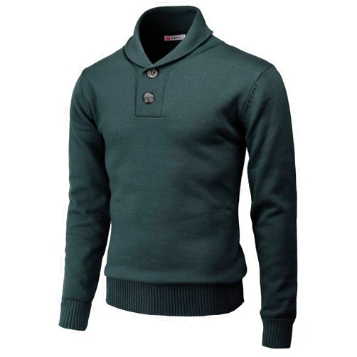H2H Mens Casual Slim Fit Pullover Sweaters Long Sleeve Cable Knitted Sweater with Button Closure