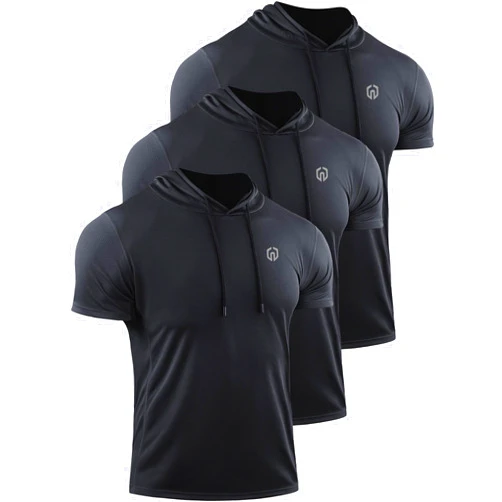 NELEUS Dry Fit Workout Athletic Muscle Tank Top Running Shirts with Hoods