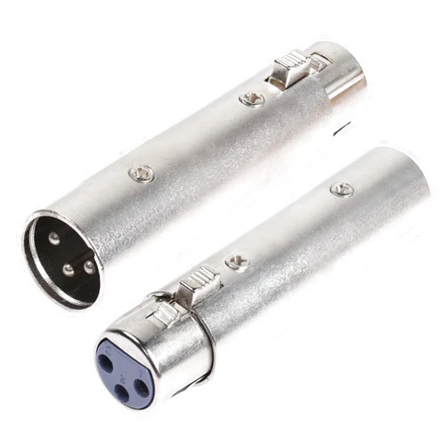 PNGKNYOCN XLR Male to Female Adapter,3 Pin XLR Audio Microphone Cable Extension Adapter Connector（2-pack）
