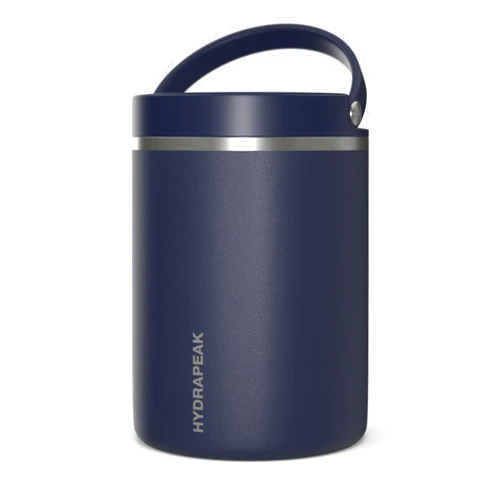 Hydrapeak 32oz Stainless Steel Vacuum Insulated Thermos Food Jar | Thermos for Hot Food and Cold Food, Wide Mouth Leak-Proof Soup Thermos for Adults, 10 Hours Hot and 16 Hrs Cold (Navy)