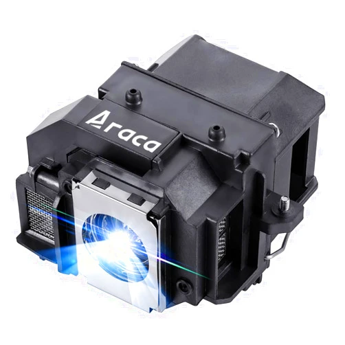 Araca ELPLP58 /for ELPLP56 Replacement Projector Lamp with Housing for Epson EX5200 EX7200 EX3200 EB-S9 H368A H369A VS200 H376B PowerLite 1220 S10+ EH-DM3 MovieMate 60 MovieMate 62 Projector Lamp