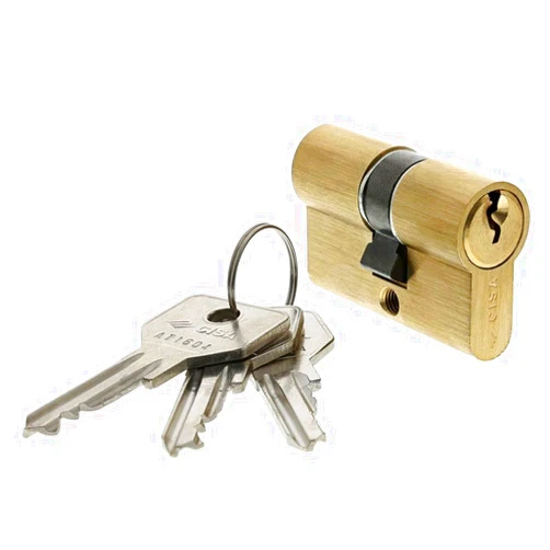 CISA European Profile Cylinder C2000, Brass, Gold, 0G300-06-0