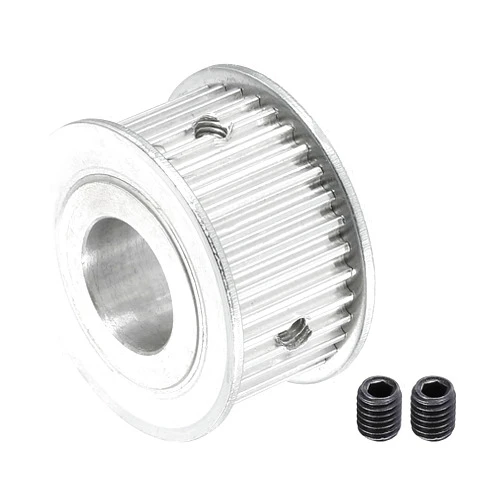 MECCANIXITY 3M35 Teeth Timing Pulley Synchronous Wheel Belt Drive Gear with M4 Screw 15mm Bore for Belt, 3D Printer, CNC