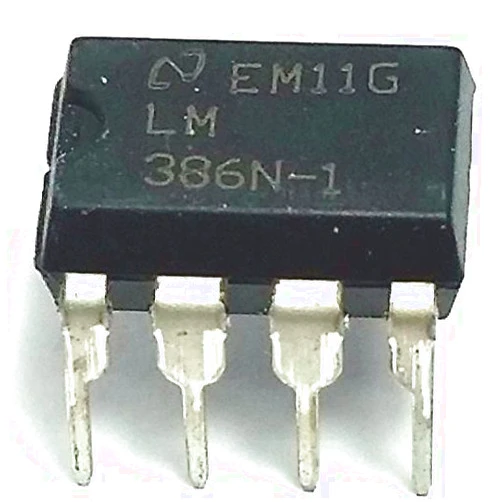 Juried Engineering LM386N-1 LM386 Wide Input Voltage Low Power Audio Amplifier with Internal Gain DIP-8 Breadboard-Friendly (Pack of 5)