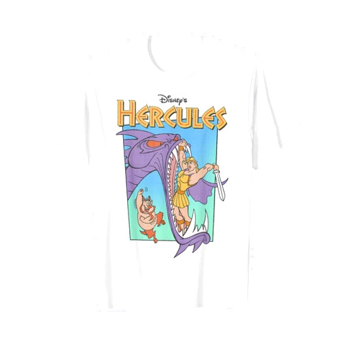 Disney Hercules Hydra Battle Retro Classic Movie Poster T-Shirt