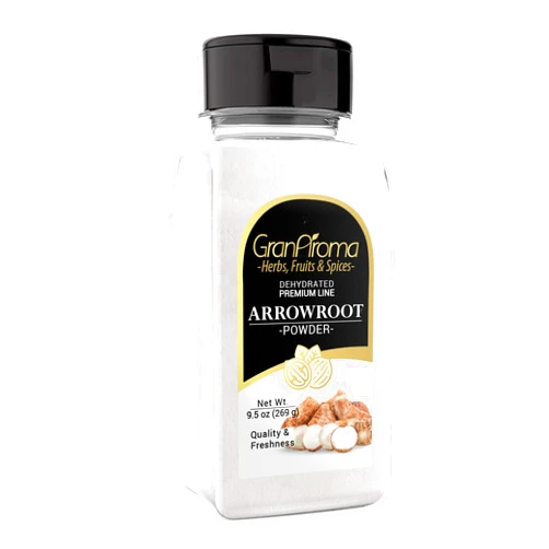 GranAroma Arrowroot Powder, Cooking & Baking, Natural Thickener, Versatile Powder (9.5 Ounce)