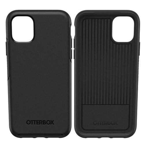 OtterBox iPhone 11 Symmetry Series Case - Black, Ultra-Sleek, Wireless Charging Compatible, Raised Edges Protect Camera & Screen