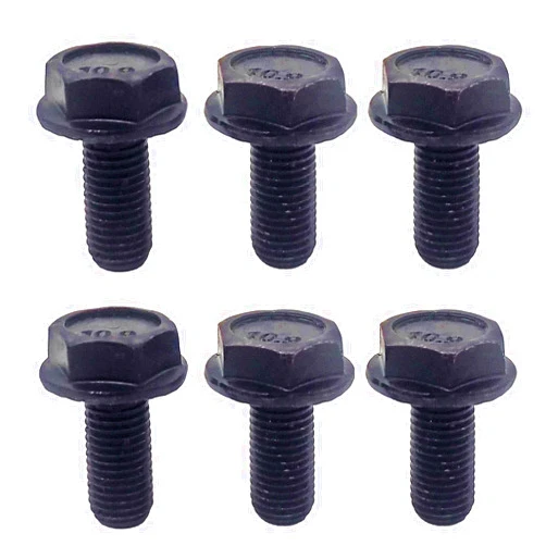 WIROJ M8 x 18mm Bicycle Bottom Bracket Flanged Axle Bolt, 8mm Crank Bolts Parts for Mountain Bike Road Bike MTB (6 PCS)