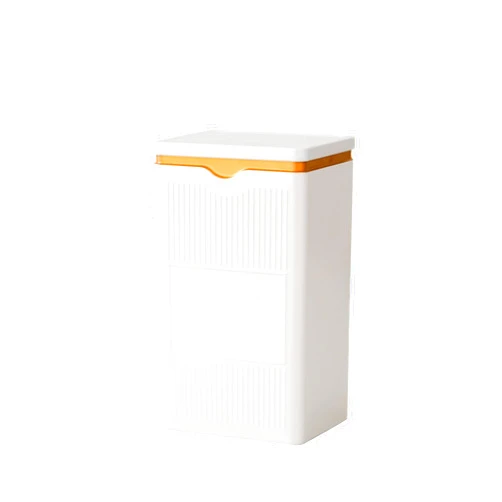 HAN SHENG Square Tea Tins Tea Storage Containers Loose Tea Storage Coffee Tins Food Storage Container for Tea Coffee Herb Candy Chocolate Sugar Spices (White)