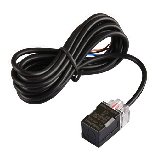 Heschen Square Inductive Proximity Sensor Switch, Non-Shield Type, PL-05N2, Detector Distance 5mm, 10-30VDC 200mA, NPN Normally Closed(NC), 3 Wire