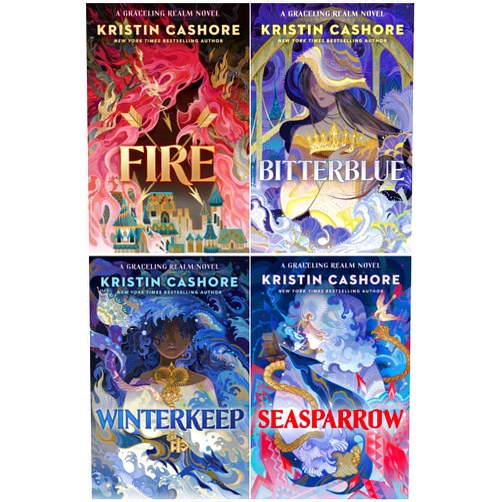 By Kristin Cashore (Author), Ian Schoenherr (Illustrator) Graceling Realm Series 4 Books Set - Fire, Bitterblue, Winterkeep, Seasparrow