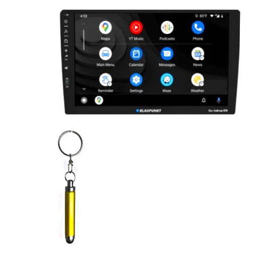 BoxWave Stylus Pen Compatible with Blaupunkt SAN Andres 970 (9 in) - Bullet Capacitive Stylus, Mini Stylus Pen with Keyring Loop - Bronze