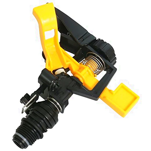 Rocky Mountain Goods Plastic Pulsating Impact Sprinkler Head - Heavy Duty Plastic Adjustable Sprinkler Head with up to 60’ Diameter Water Coverage - 0° - 360° Pattern