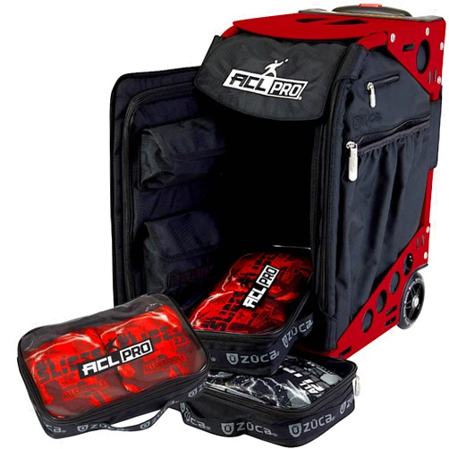ZUCA Cornhole Pro Bag & Frame - Lightweight Suitcase Carry Luggage, FAA-Compliant Aluminum Frame with Telescoping Handle, Shock-Absorbing Wheels & Water-Resistant Insert Bag, 300 lbs Capacity
