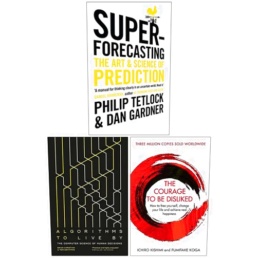 Dan Gardner,Tom Griffiths,Fumitake Koga,Philip E. Tetlock,Ichiro Kishimi Superforecasting, Algorithms to Live By, The Courage To Be Disliked 3 Books Collection Set