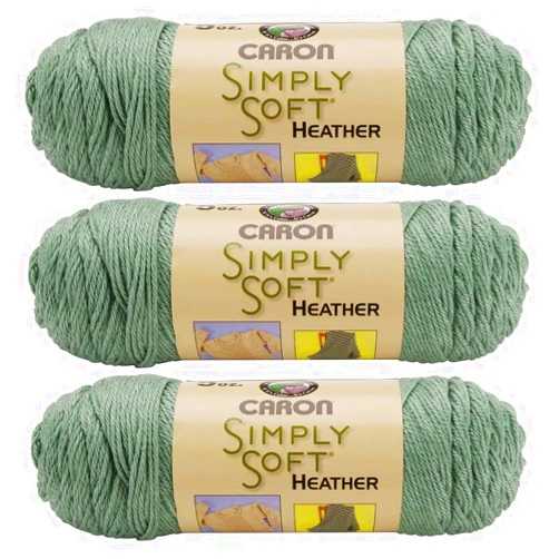 Caron Bulk Buy Simply Soft Heather Yarn (3-Pack) Woodland H9700H-9503