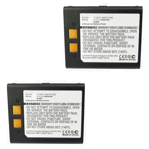 Synergy Digital Barcode Scanner Batteries, Compatible with PSC Falcon 4400 Barcode Scanner, (Li-Ion, 3.7V, 2400 mAh), Combo-Pack Includes: 2 x SDBCS-L1231 Batteries
