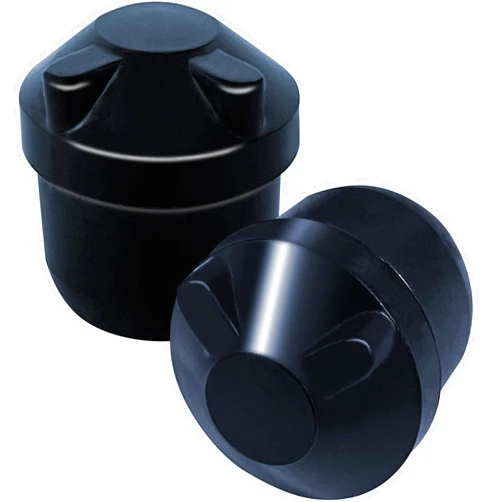 Gluposti 8 Folding Chair V-Tip Stabilizer Caps 7/8 Inch Black, Folding Chair Stability Plug for Folding Chair Leg Caps 3/4 Inch ID, Top of Leg Cap Covers for Metal & Padded Folding Chair Parts Replacement Plug