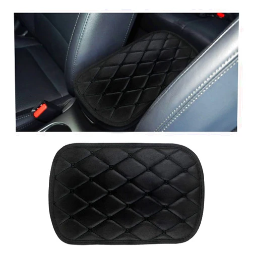 BLAU GRUN Auto Center Console Cushion Pad, Universal Waterproof Armrest Box Protection Pad/Cover Fit for Cars, Vehicles, SUVs, Comfort, Car Interior Accessories for Men Women (Black)