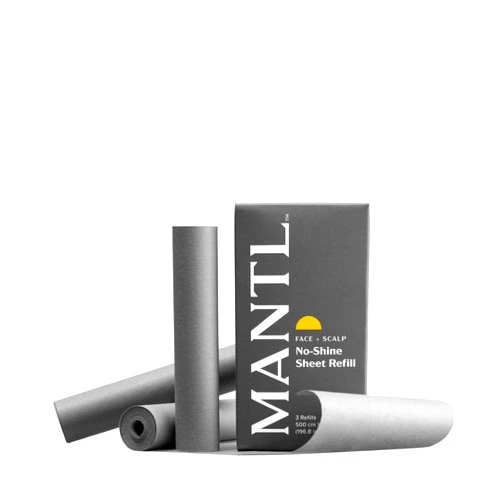 MANTL Oil Blotting Sheets for Face, Oil Blotting Papers for Face & Scalp, Blotting Paper for Oily Skin,Oil Absorbing Sheets for Face, Bamboo Charcoal 3 Refill Packs (Dispenser Not Included)