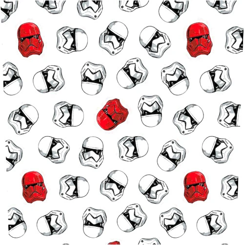 Camelot Fabrics Star Wars Storm & Sith Troopers White Premium Quality 100% Cotton Fabric by The Yard.