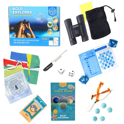 Wild Life Outdoor Adventures Bold Explorer Outdoor Adventure Kit – Quality Exploration Gear & Activities – Ideal for Kids' Nature Fun & Creativity