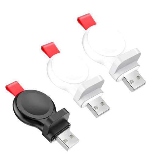 I.VALUX 2Pack White and 1 Pack Black Apple Watch Charger, Portable Magnetic iWatch Charger USB Fast Compatible for Apple Watch Series 7 6 5 4 3 2 1,41 45 44 42 40 38 SE Nike+ Cordless Watch Charger for Travel